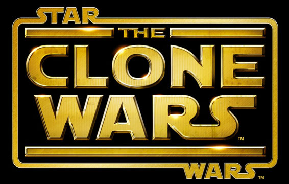 The Clone Wars Gold Logo
